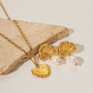 Parure feuille ginkgo