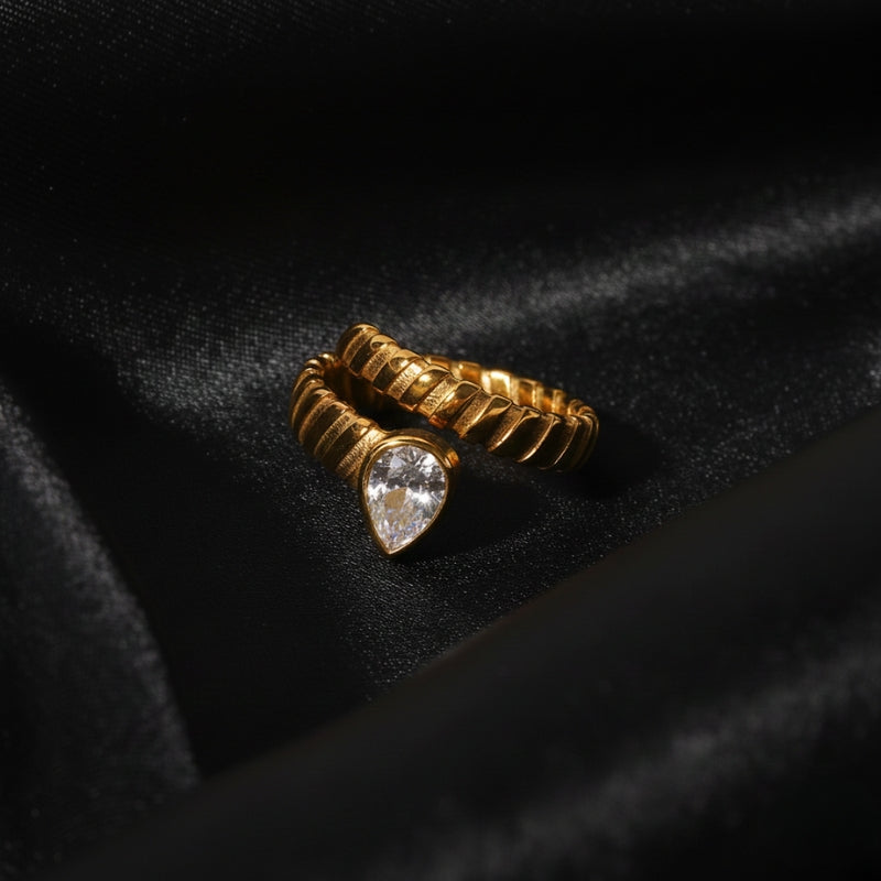 bague entrelacée or