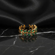 bague feuilles