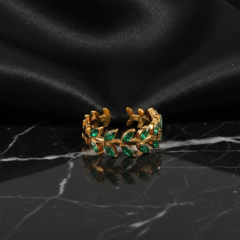 bague feuilles