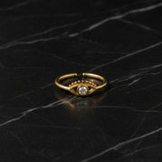 Bague solitaire or jaune