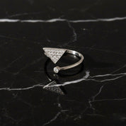 bague argent et oxyde de zirconium