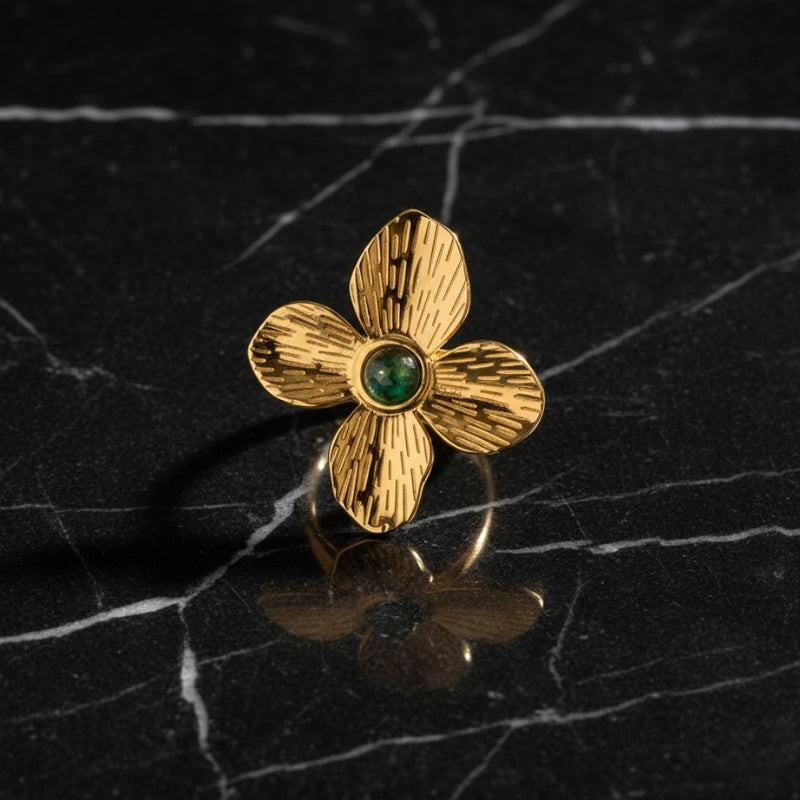 Bague fleur vintage