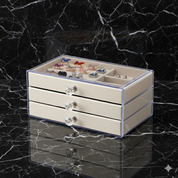 Boîte a bijoux transparente
