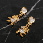 Boucle d'oreilles cœur enfant