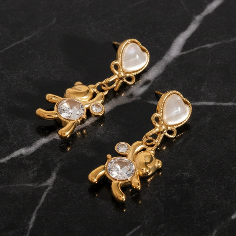 Boucle d'oreilles cœur enfant