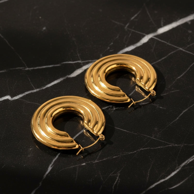 Boucles d'oreilles grosses créoles