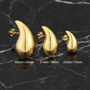 boucle d'oreille goutte d'eau bottega