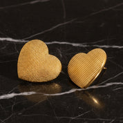 Boucles d'oreilles cœur oversize