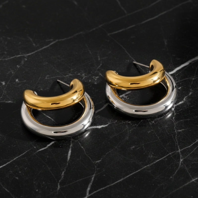 Boucles d'oreilles géométriques