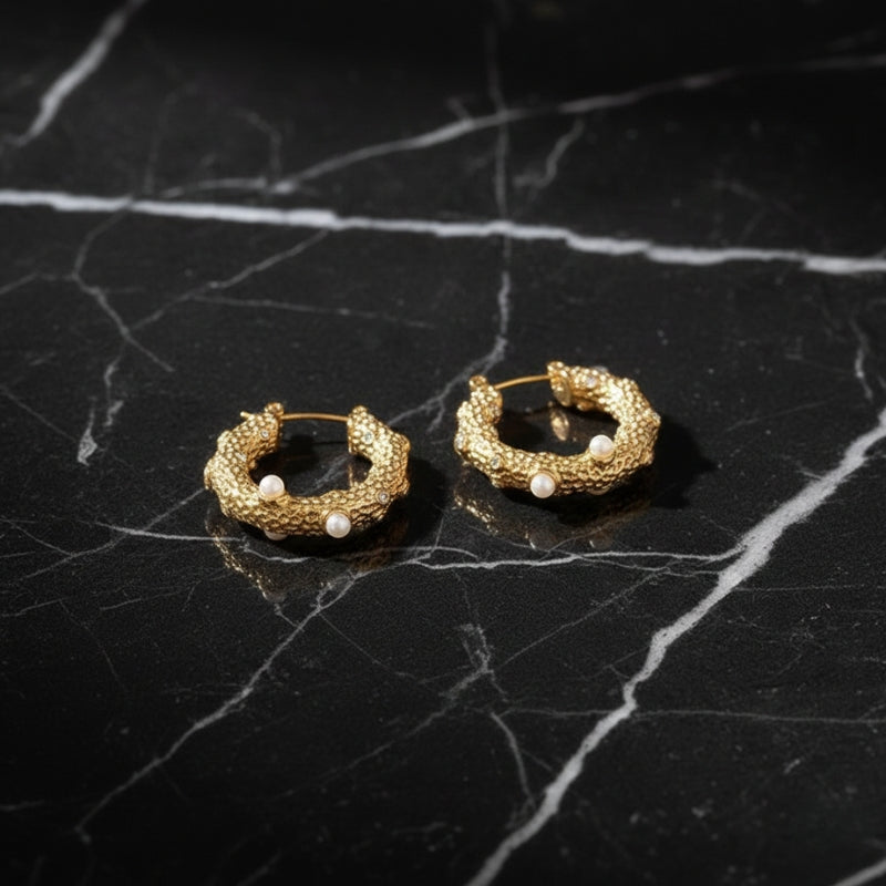 Boucles d'oreilles créoles pendantes