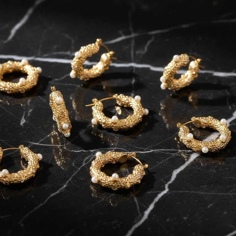 boucle d'oreille creole avec pendant, boucle d'oreille guess creole, boucle d'oreille messika creole