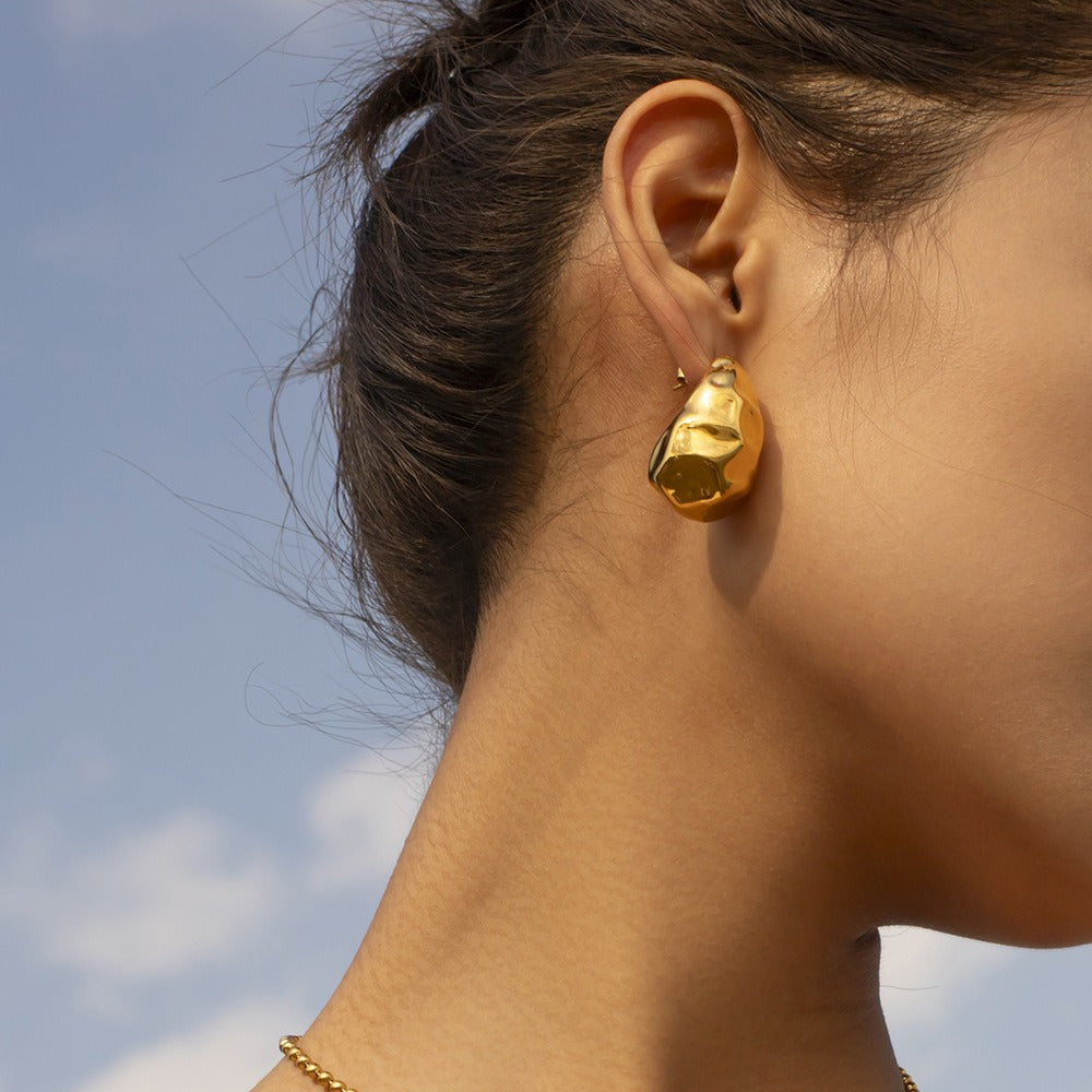 boucle d'oreille creole goutte d'eau, boucle d'oreille goutte d'eau mariage