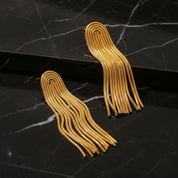 Boucles d'oreilles chaine pendantes