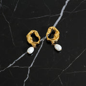 boucle d'oreille perle de culture manege a bijoux​