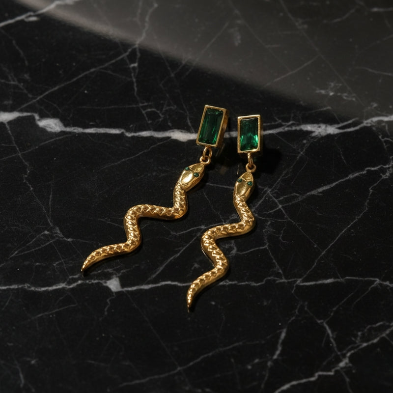 boucle d oreille serpent or