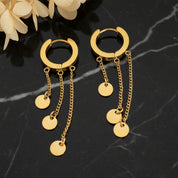 Boucles d'oreilles créoles chaîne