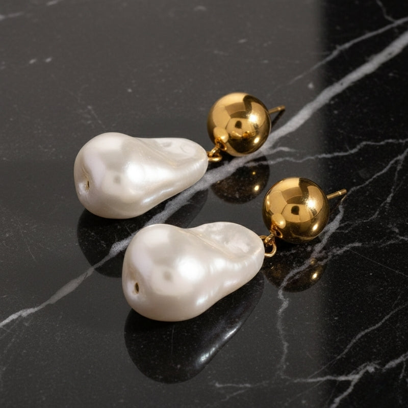 boucle d'oreille georgette pendante