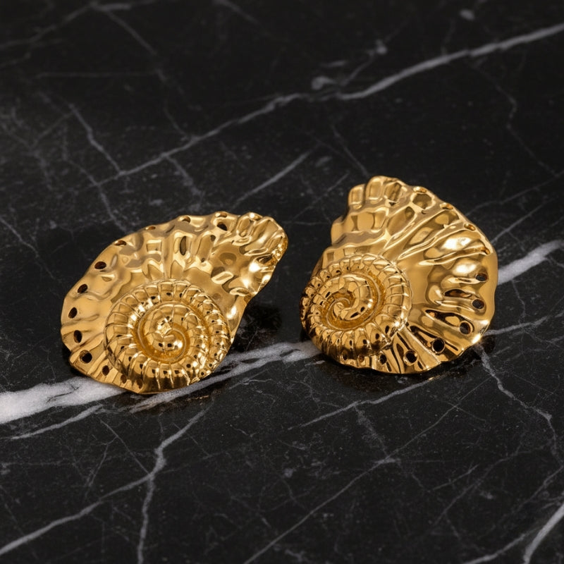 Boucles d'oreilles escargot