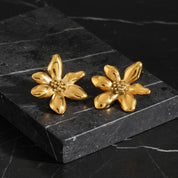 Boucle d oreille pétale de fleur