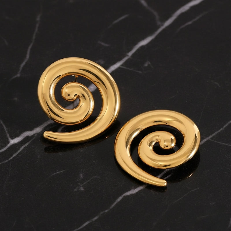 Boucles d'oreilles spirales