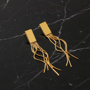 Boucles d'oreilles à franges pendantes