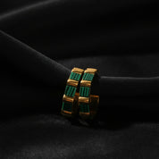 Boucles d'oreilles créoles multicolores en acier inoxydable doré 18K