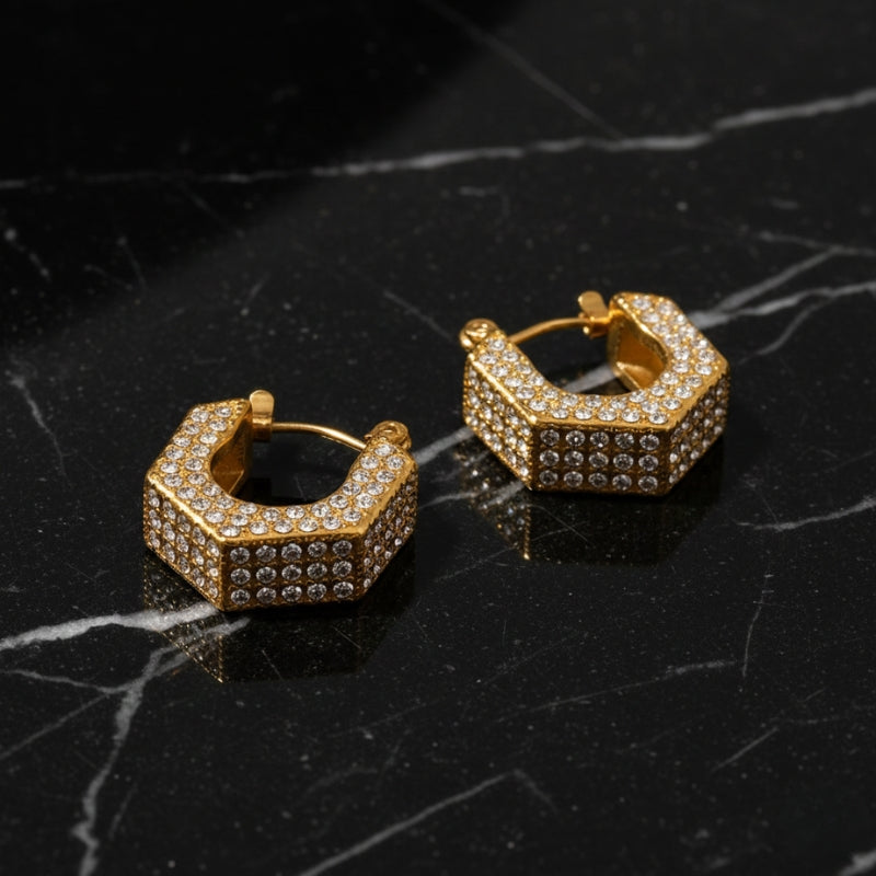 Boucles d'oreilles créoles épaisses