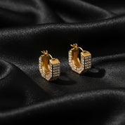 boucle d'oreille or creole epaisse, boucle d oreille pandora creole