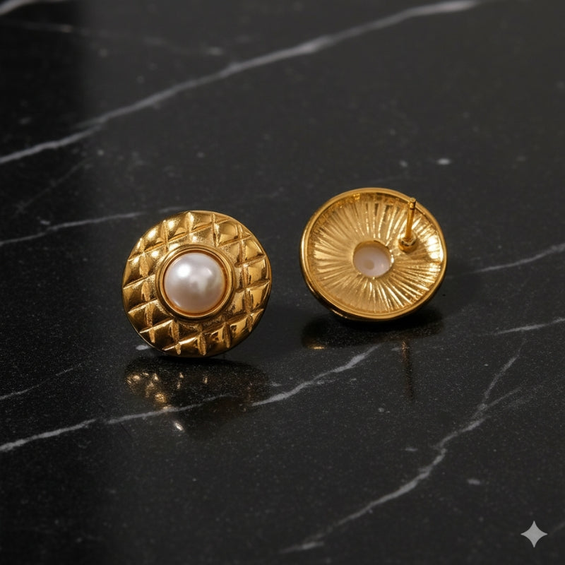 boucles d oreilles perles de tahiti​, boucle d'oreille perle de culture or 750