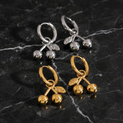 Boucles d'oreilles cerise