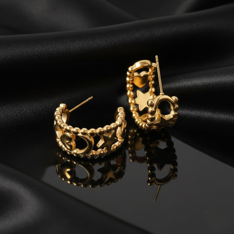 Boucles d'oreilles créoles larges