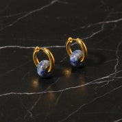 Boucles d'oreilles créoles boules