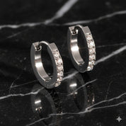 Boucles d’oreilles mini créoles en acier inoxydable et plaqué or 18K