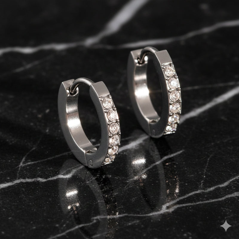 Boucles d’oreilles mini créoles en acier inoxydable et plaqué or 18K