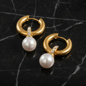 Boucles d'oreilles perle baroque