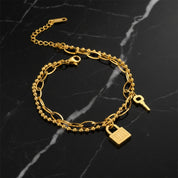 Bracelet doré fantaisie