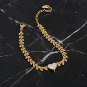 Bracelet chaine coeur