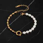 Bracelet perle blanche