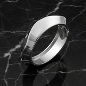 Gros Bracelet Jonc en Acier Inoxydable – Style Large