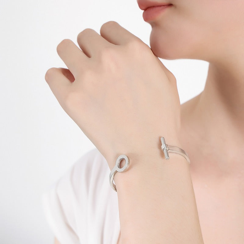 bracelet jonc plein or 18 carats leclerc