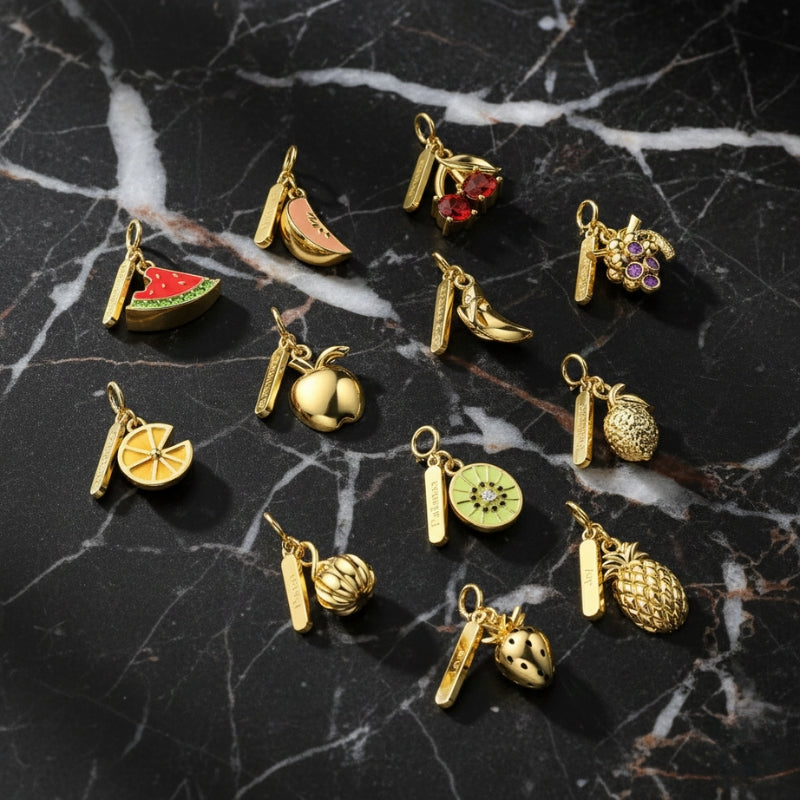 Collier personnalisé avec charms fruits