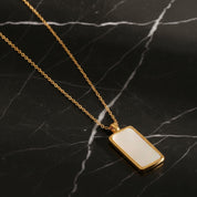 Collier pendentif 3 étoiles – Acier inoxydable doré 18K