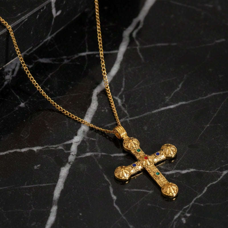 Collier grosse croix