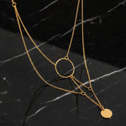 Collier doré fantaisie