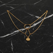 collier or maille fantaisie​