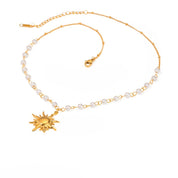 collier soleil argent