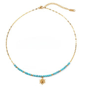 collier breloque soleil