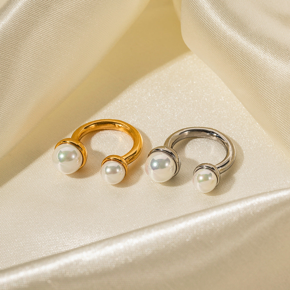 Bague avec perle