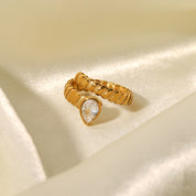 bague entrelacée or